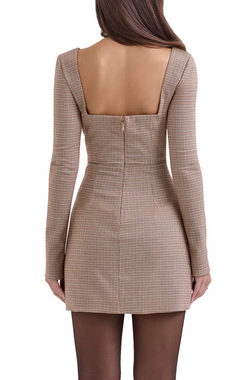 HOUSE OF CB HOUSE OF CB ANGELIE STRUCTURED LONG SLEEVE MINIDRESS 