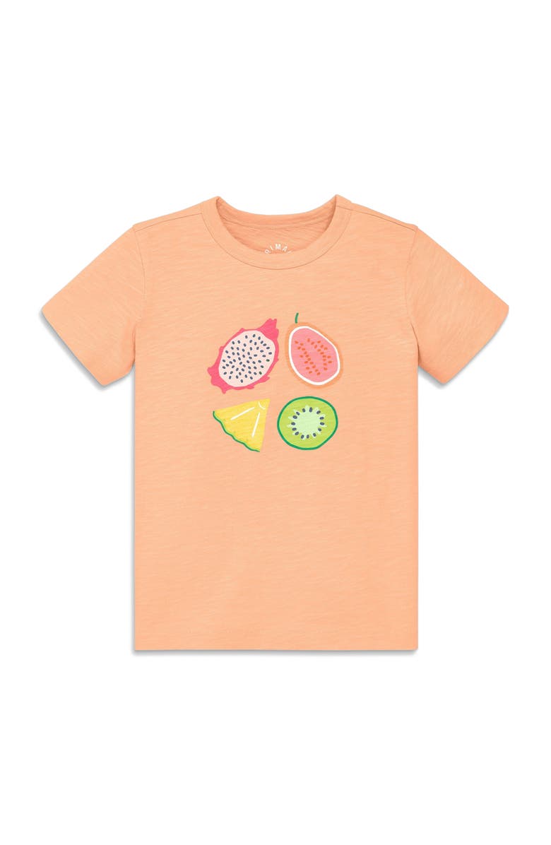 Primary Kids Tropical Fruit Tee, Main, color, Apricot Fruits