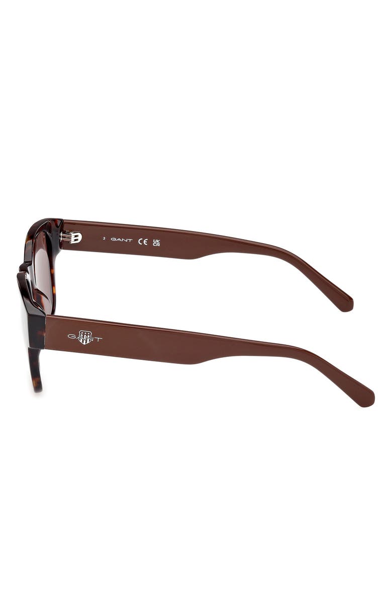 Gant Square Sunglasses, Alternate, color, Dark Havana / Brown