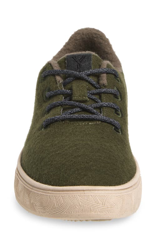Yy Nation Cirro Wool Blend Water Resistant Low Top Sneaker In Green