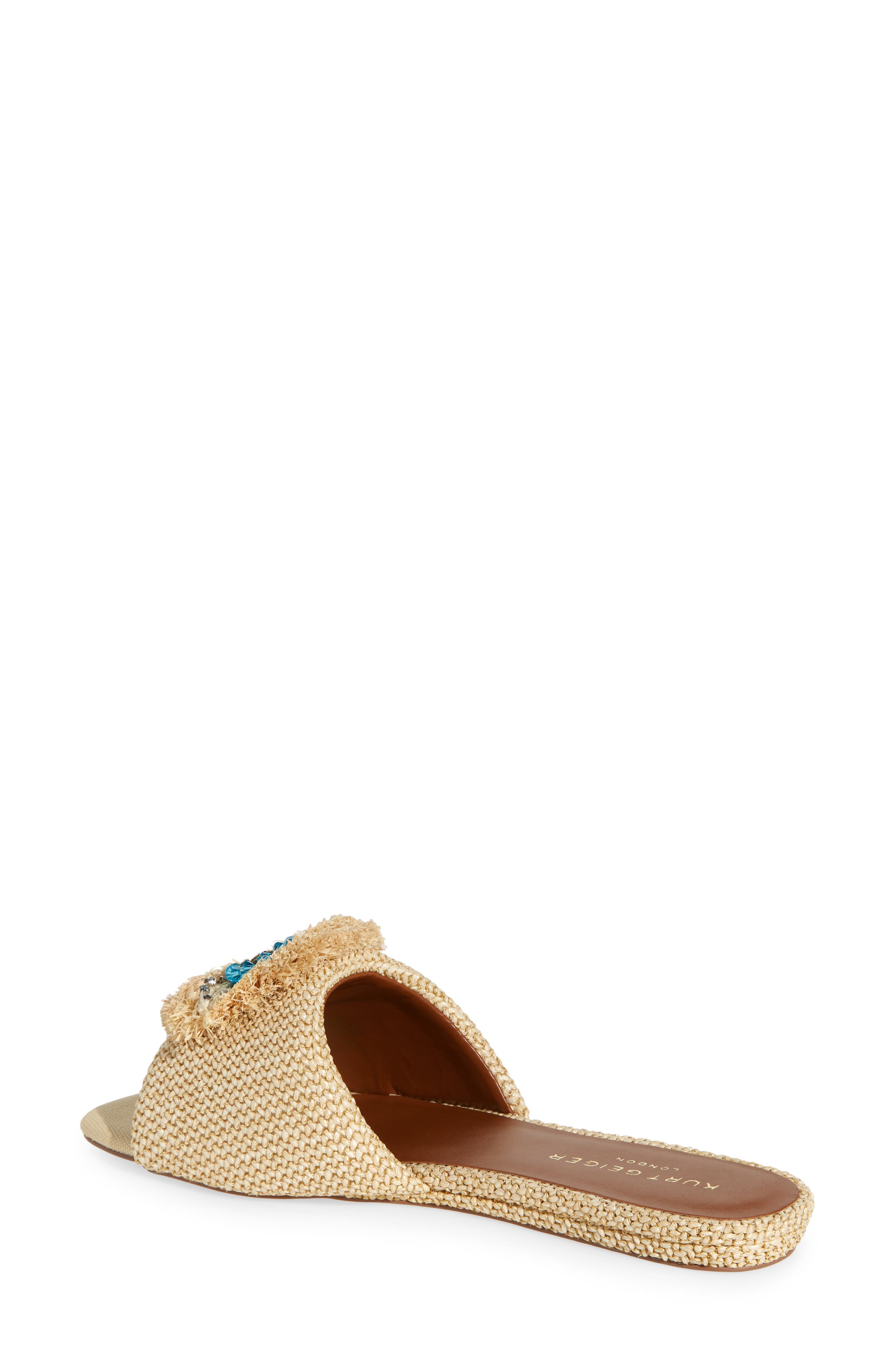 Kurt Geiger London Eye Woven Slide Sandal, Alternate, color, Beige