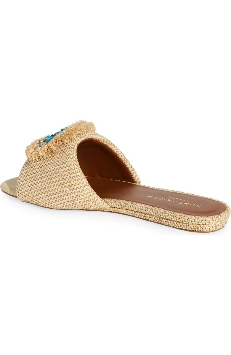 Kurt Geiger London Eye Woven Slide Sandal, Alternate, color, Beige