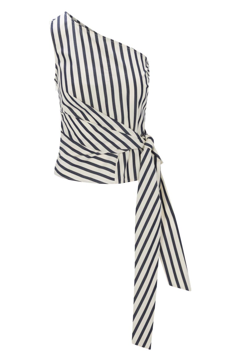 Isla Stripe Poplin Top, Alternate, color, Cream Stripe