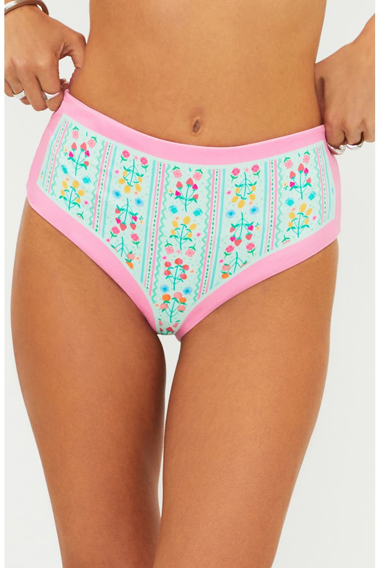 Marcella High Waist Bikini Bottoms, Main, color, FRUIT BLOOMS