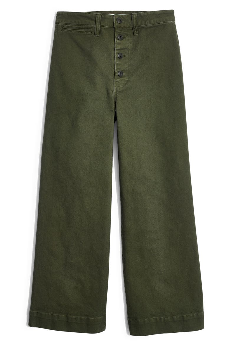 Emmett Crop Wide Leg Pants, Alternate, color, LODEN