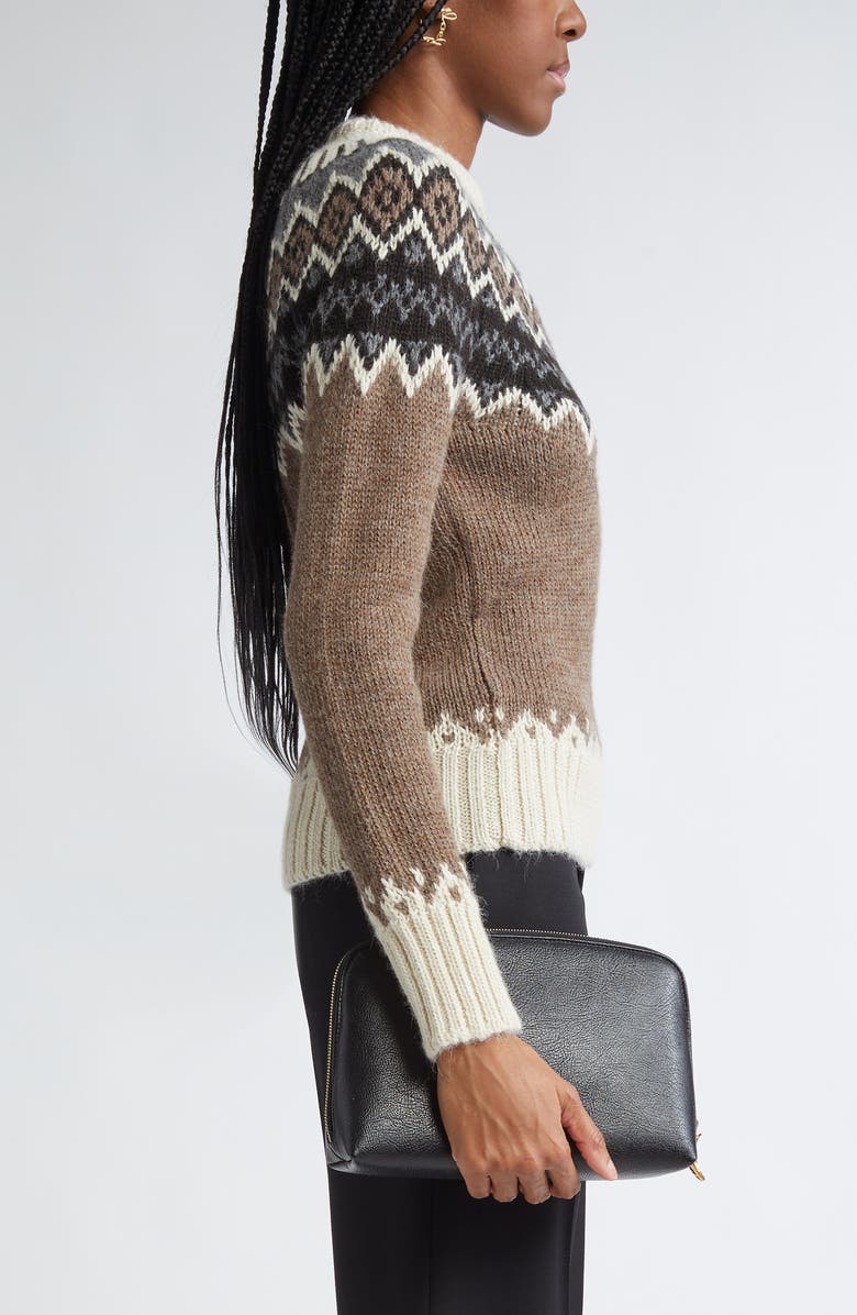 Chloé Banana Leather Zip Cosmetics Pouch, Alternate, color,