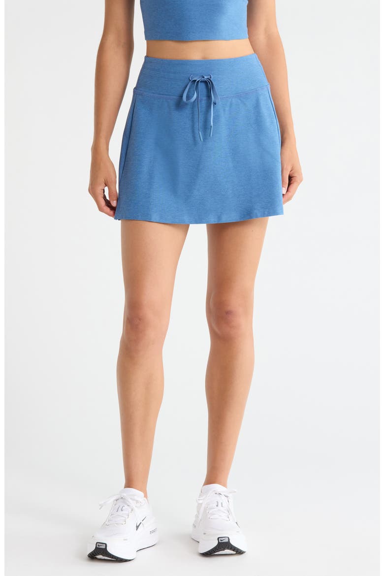 Space Dye Go Pocket Skort, Main, color, WASHED DENIM