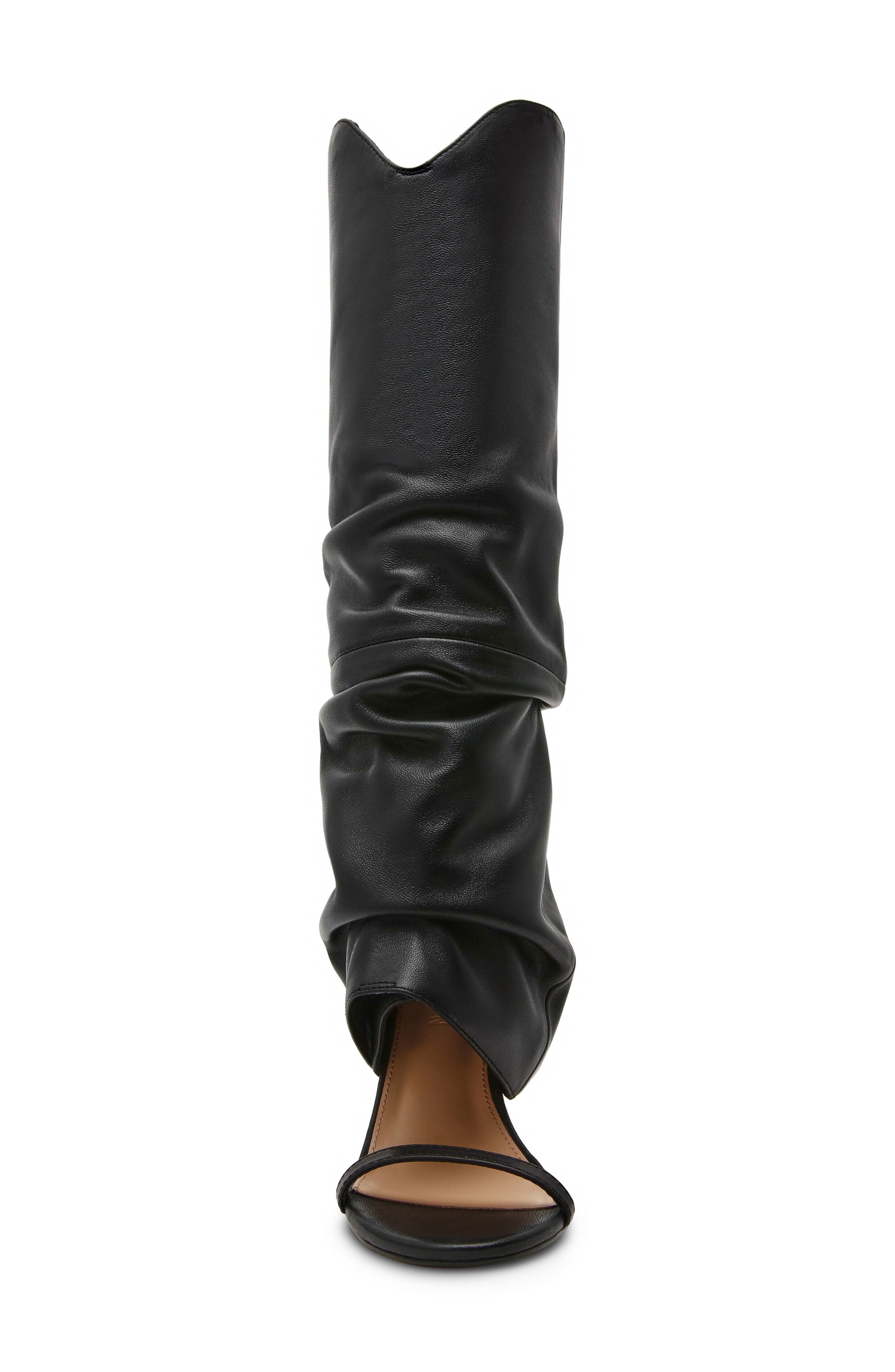 Steve Madden Ravine Knee High Boot, Alternate, color, Black Leather