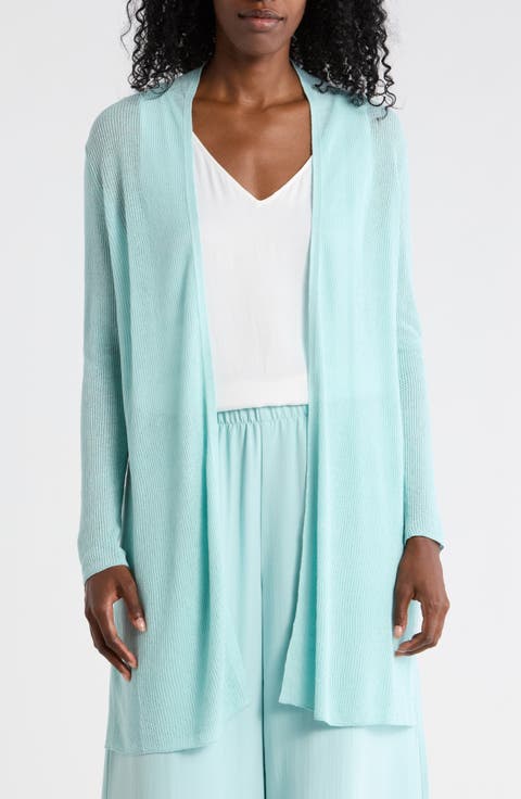 Open Front Organic Linen & Organic Cotton Cardigan