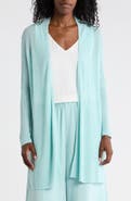Eileen Fisher Open Front Organic Linen & Organic Cotton Cardigan