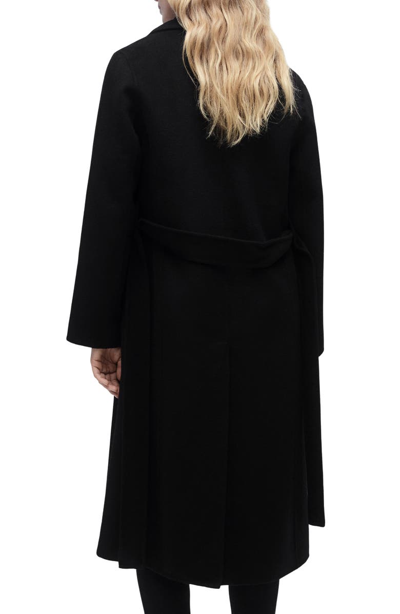 MANGO Handmade Wool Blend Wrap Coat, Alternate, color, 