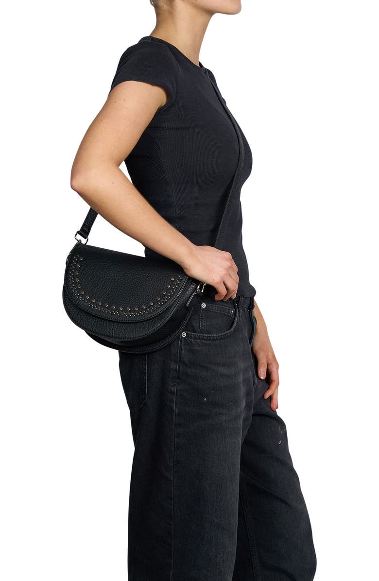 Urban Originals Rocket Vegan Leather Crossbody Bag, Alternate, color, Black