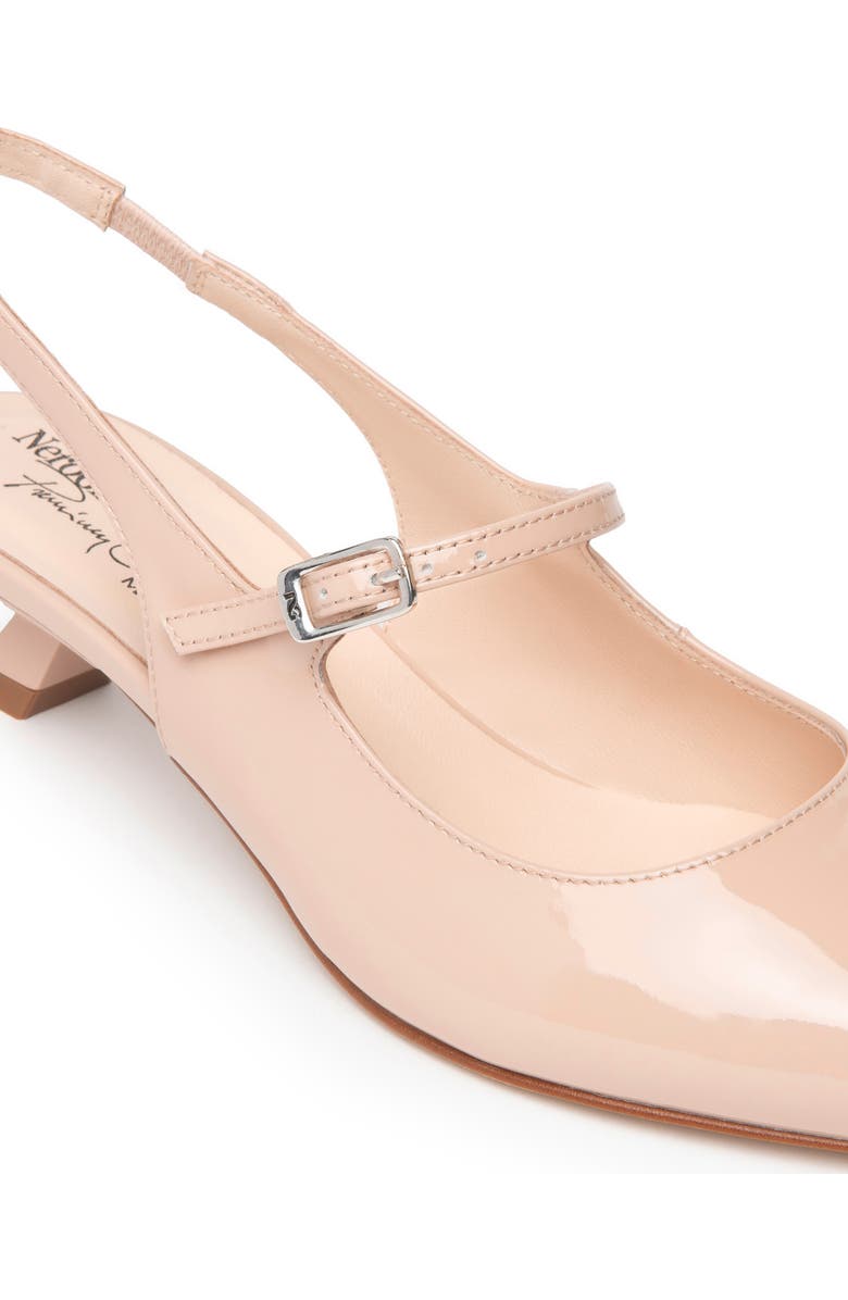 NeroGiardini Pointed Toe Slingback Pump, Alternate, color, Natural