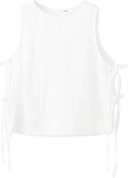 MANGO Gauze Cotton Top