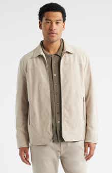 Nordstrom Suede Zip Front Jacket