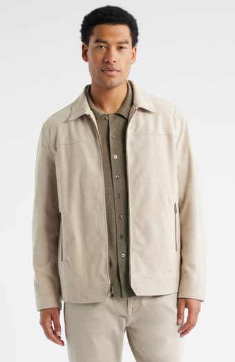 Nordstrom Suede Zip Front Jacket