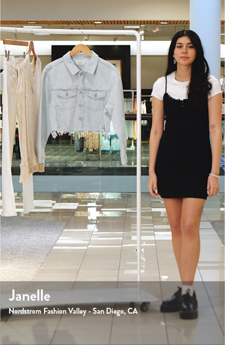 Charli Shrunken Crop Organic Cotton Denim Jacket, sales video thumbnail