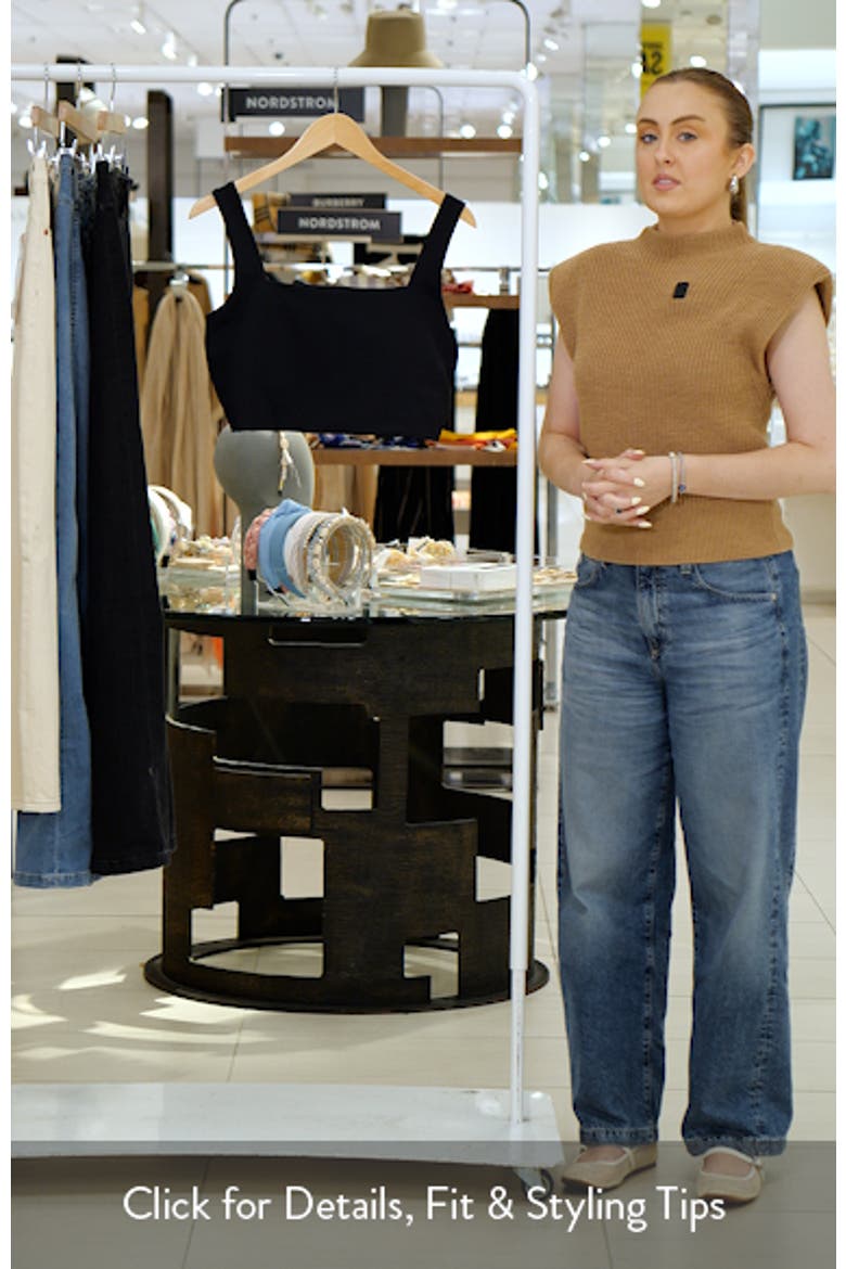 Square Neck Crop Tank Top video