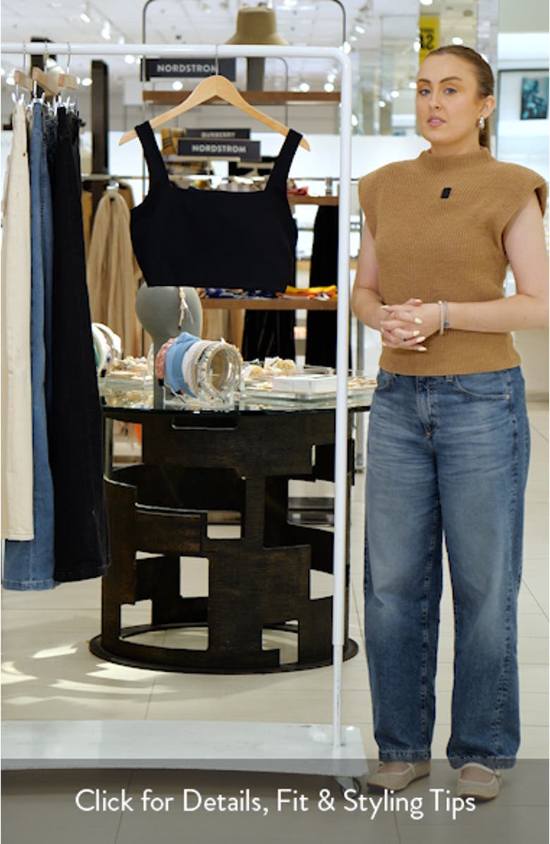 Square Neck Crop Tank Top, sales video thumbnail