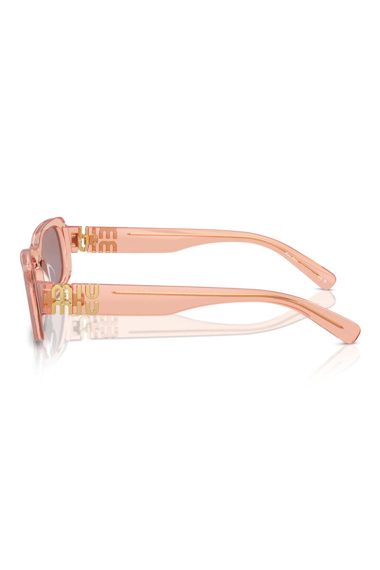 53mm Rectangular Sunglasses, Alternate, color, PURPLE