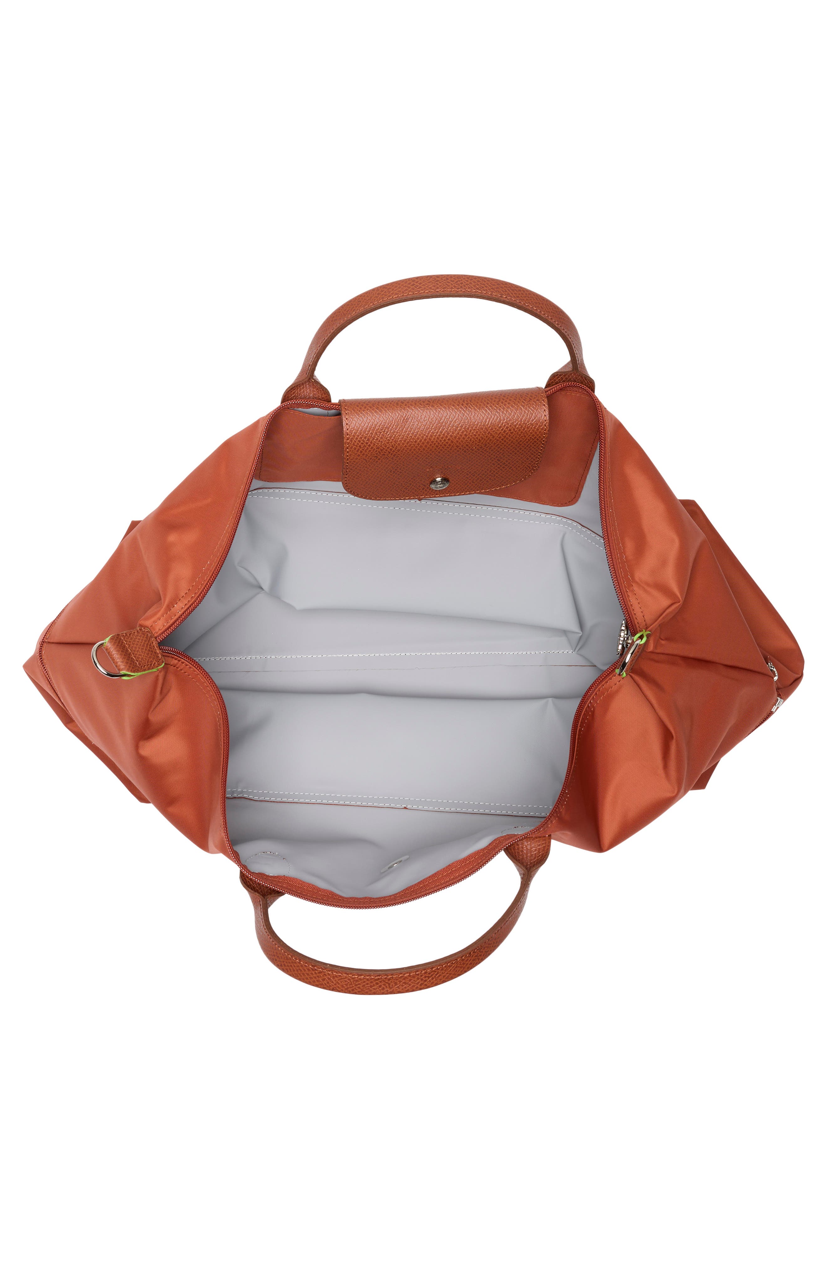 Le Pliage Green Expandable Duffle Bag, Alternate, color, CHESTNUT
