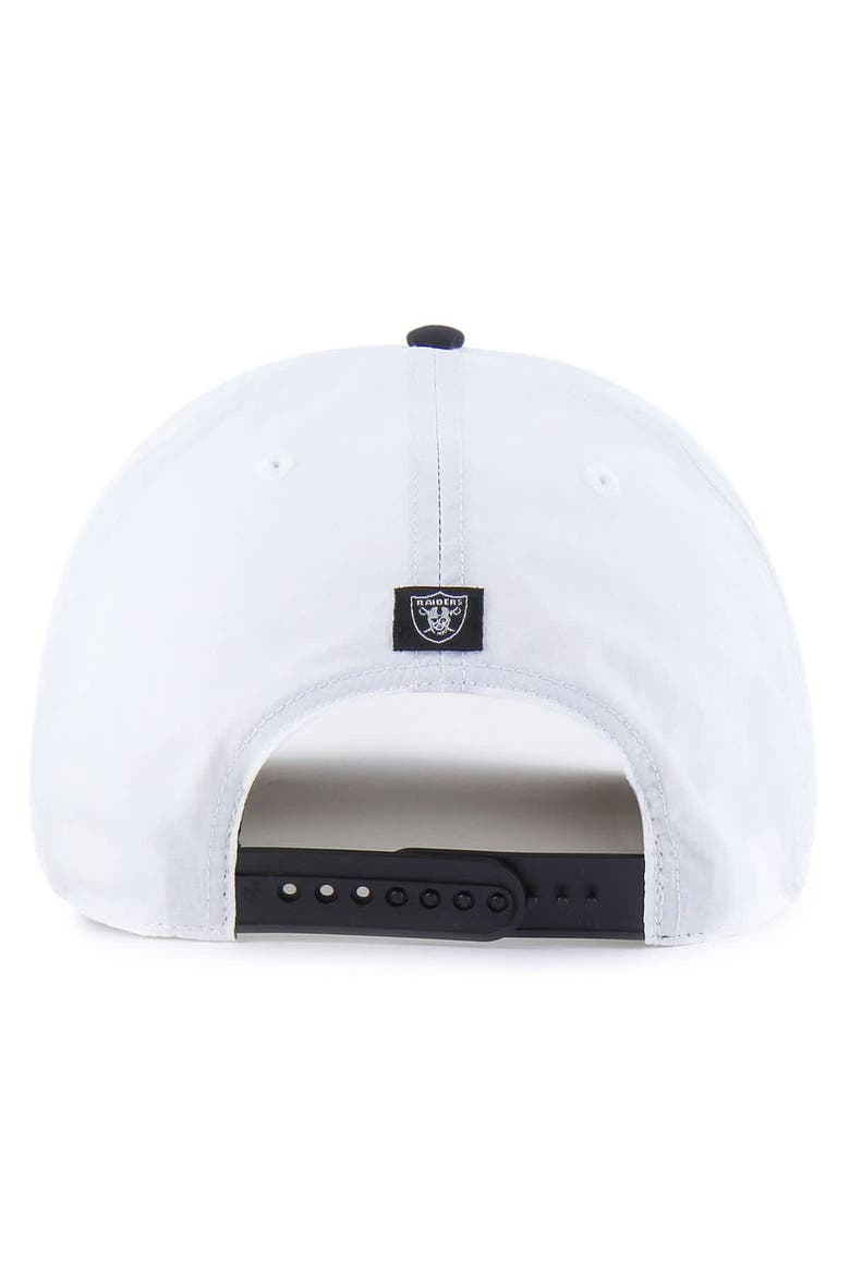 Men's '47 White/Black Las Vegas Raiders Suburbia Hitch Two-Tone Adjustable Hat, Alternate, color, White