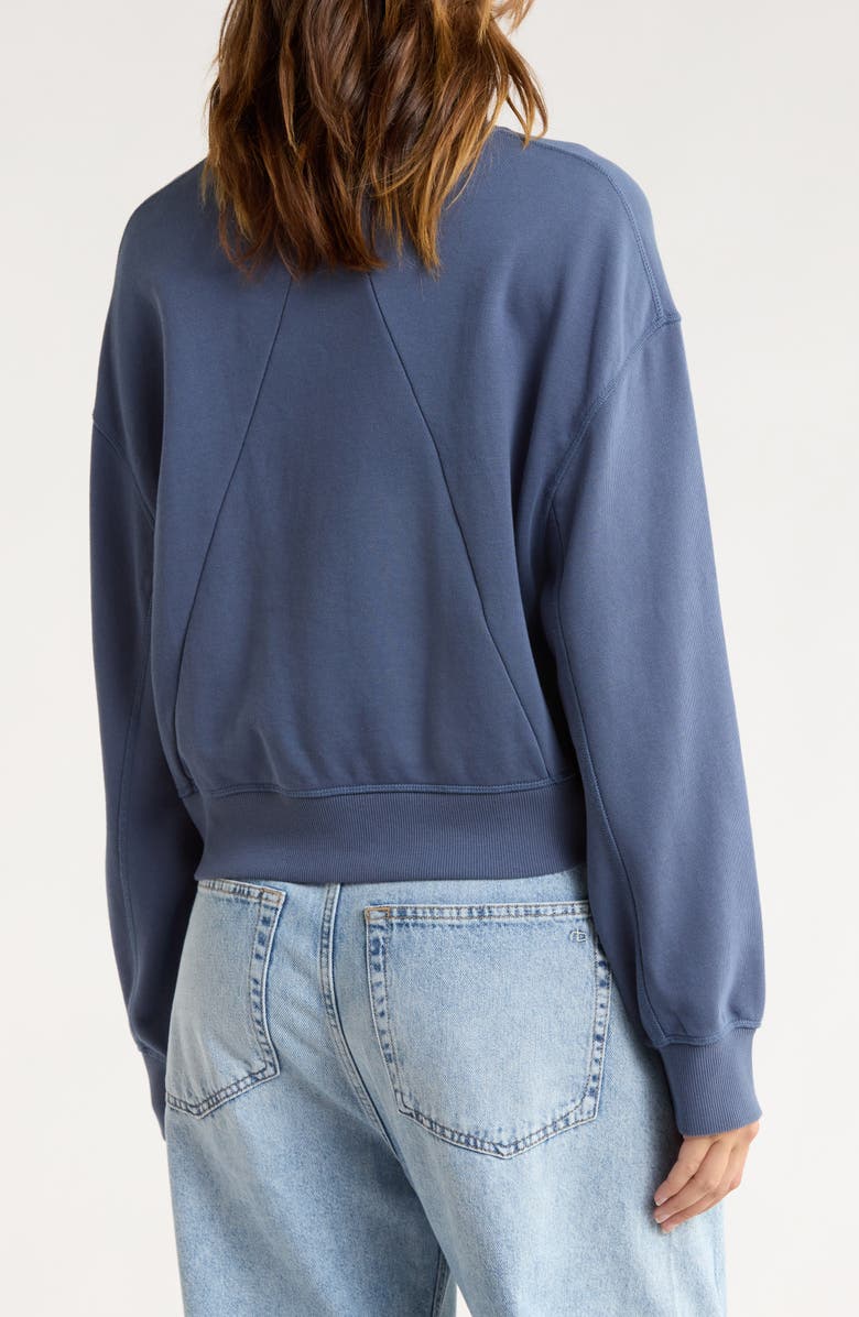 rag & bone Logo Terry Sweatshirt, Alternate, color, Woind