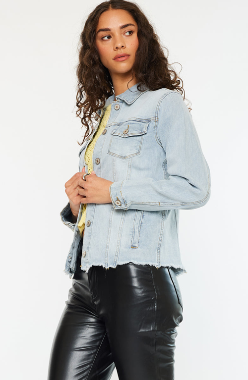 Kancan Wilson Denim Jacket In Blue