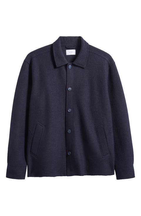 Boiled Wool Shirt Jacket