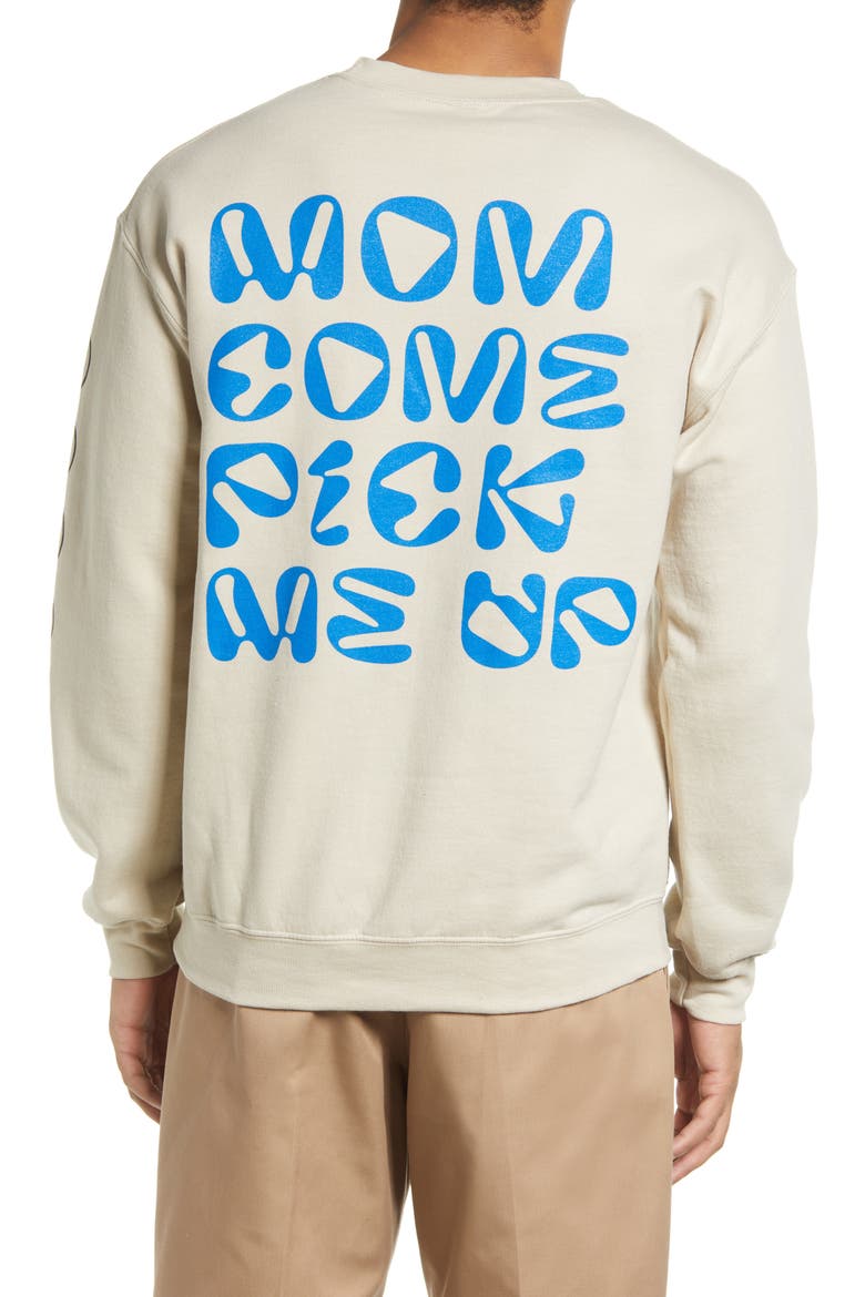 Unisex Graphic Cotton Sweatshirt, Alternate, color, SAND