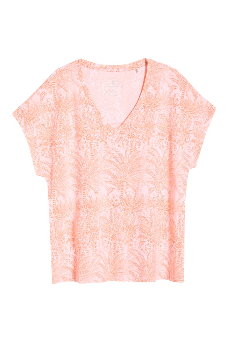 Kauai Palm Bay Tree Cotton Blend Jersey T-Shirt, Alternate, color, CRYSTAL ROSE