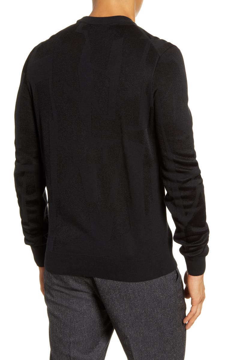 BOSS Garriso Slim Fit Jacquard Sweater, Alternate, color,