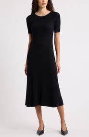 Nordstrom Rib Boat Neck Sweater Dress