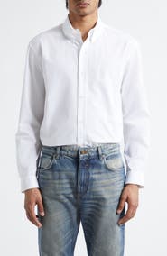 Balmain Cotton Poplin Button-Down Shirt