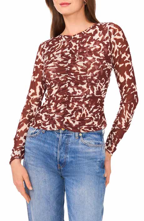 Parker The Willow Ruched Mesh Top