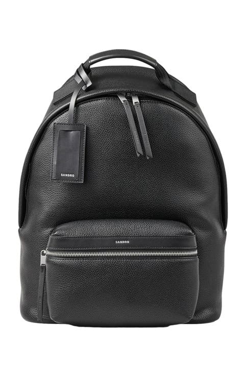 Coated canvas backpack