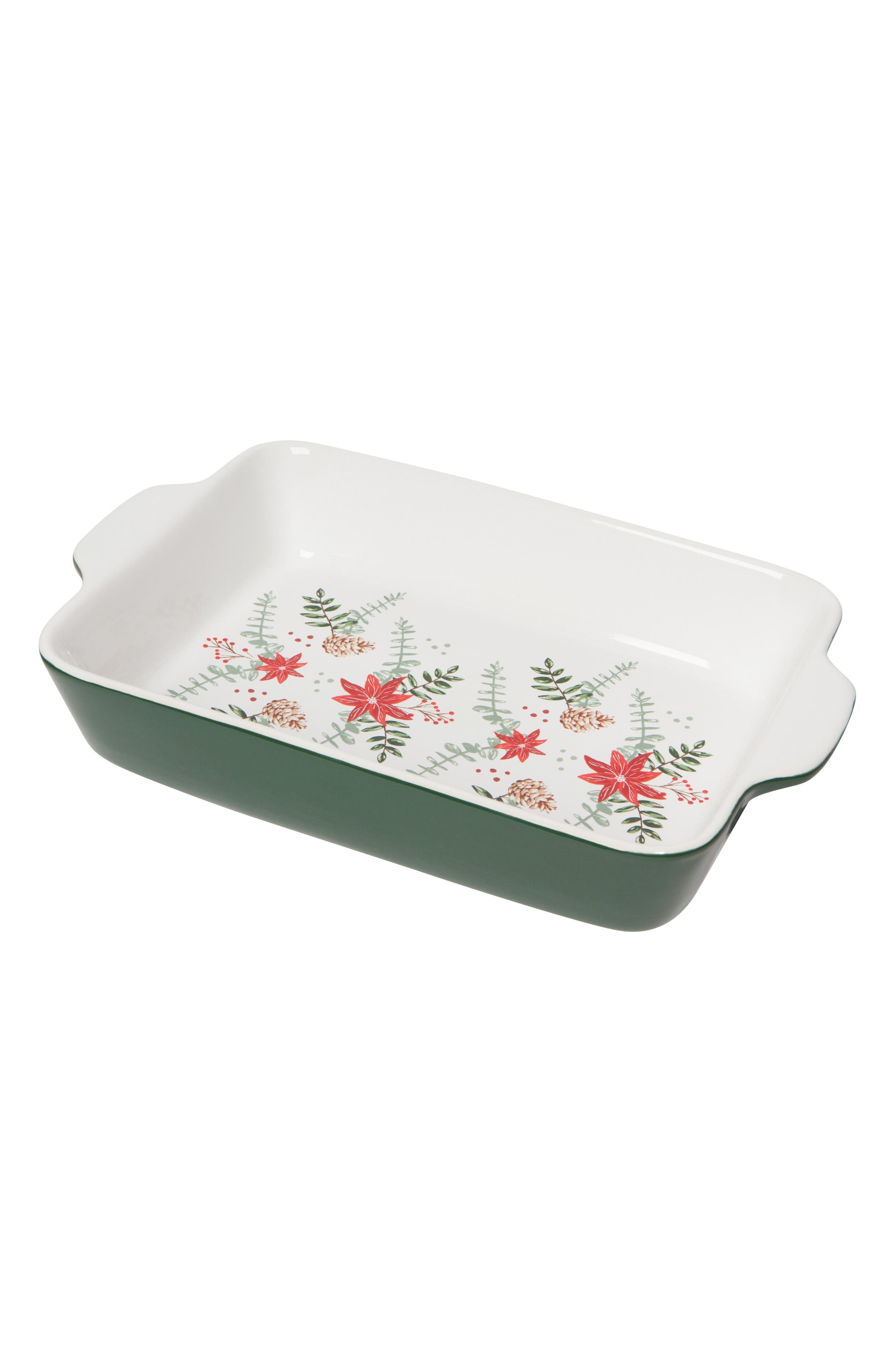Poinsettia Baking Dish