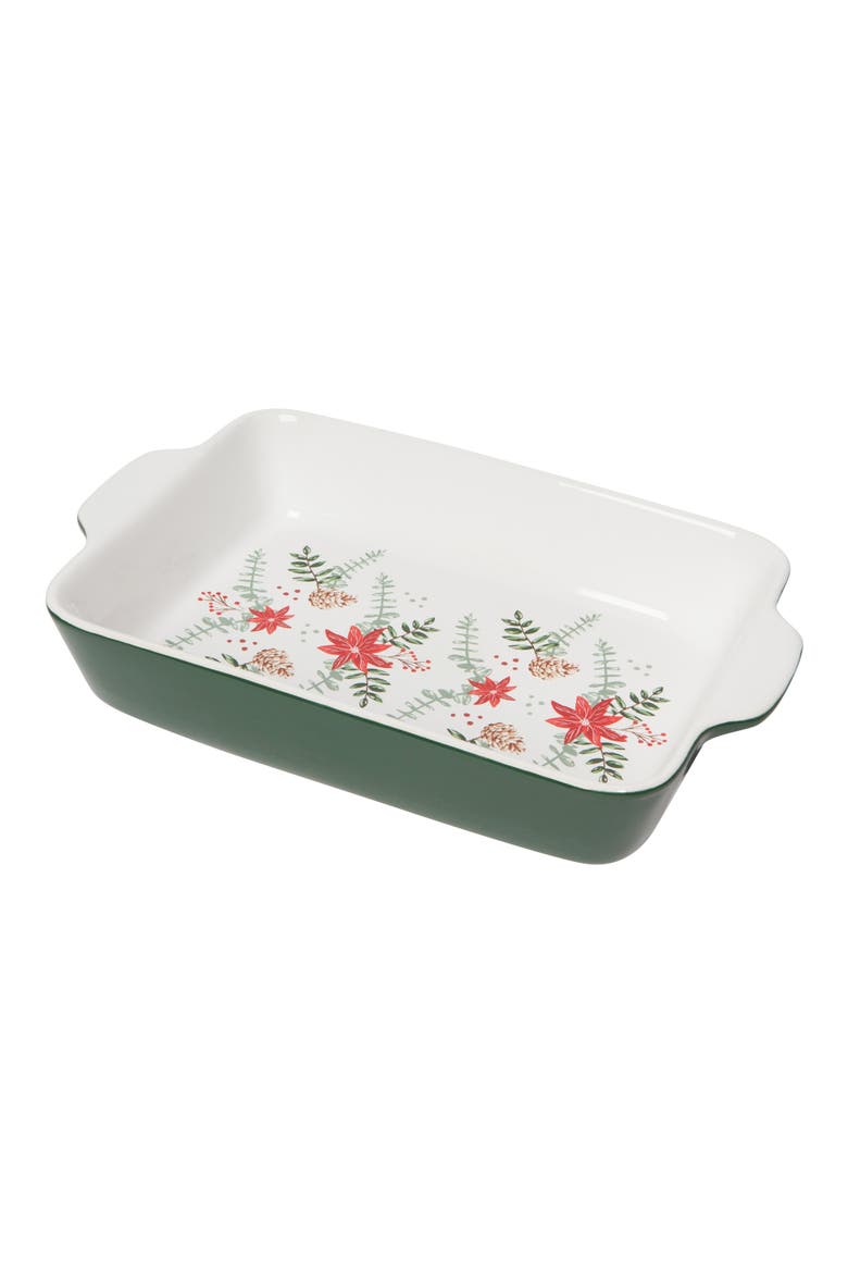 Poinsettia Baking Dish, Main, color, POINSETTIA