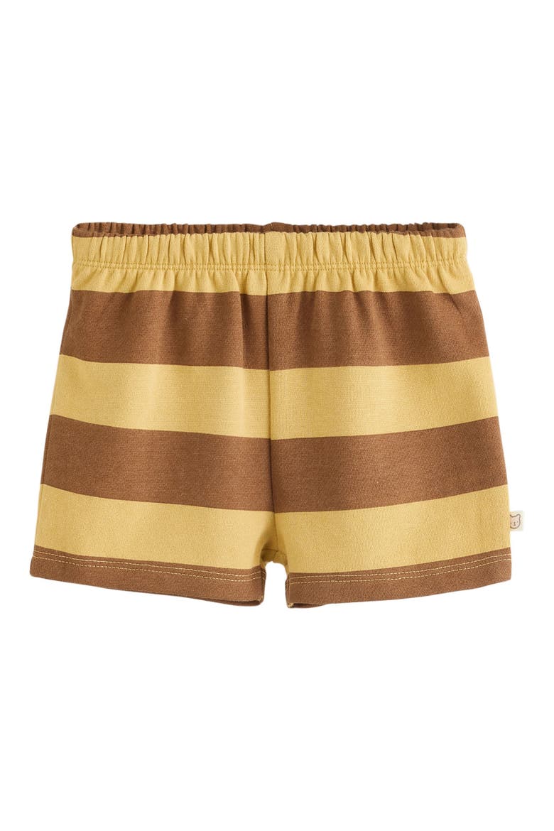 4-Pack Sweatshirt & Shorts Sets, Alternate, color, BLUE/ RUST STRIPE