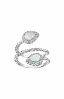 Pear Created Opal Wrap Ring