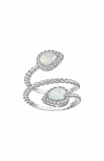 Pear Created Opal Wrap Ring