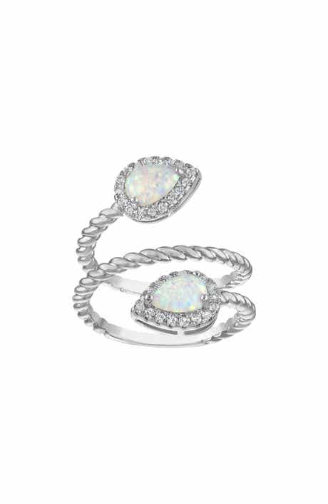 Pear Created Opal Wrap Ring