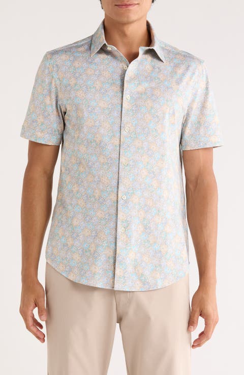 Miles OoohCotton® Short Sleeve Button-Up Shirt