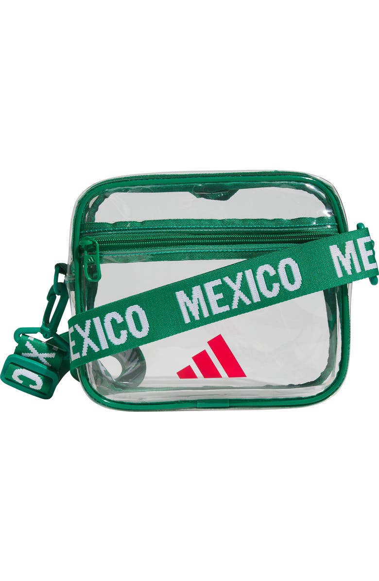 adidas Originals Mexico Clear Crossbody Bag, Main, color,