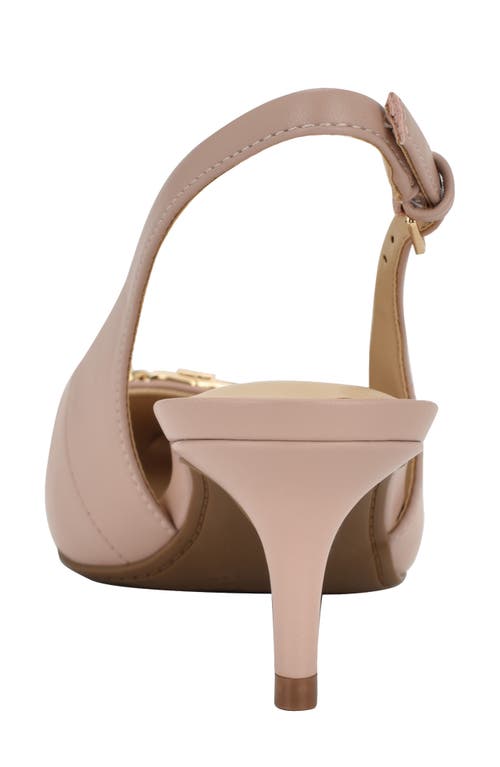 Tommy Hilfiger Tienna Slingback Pointed Toe Pump In Light Pink