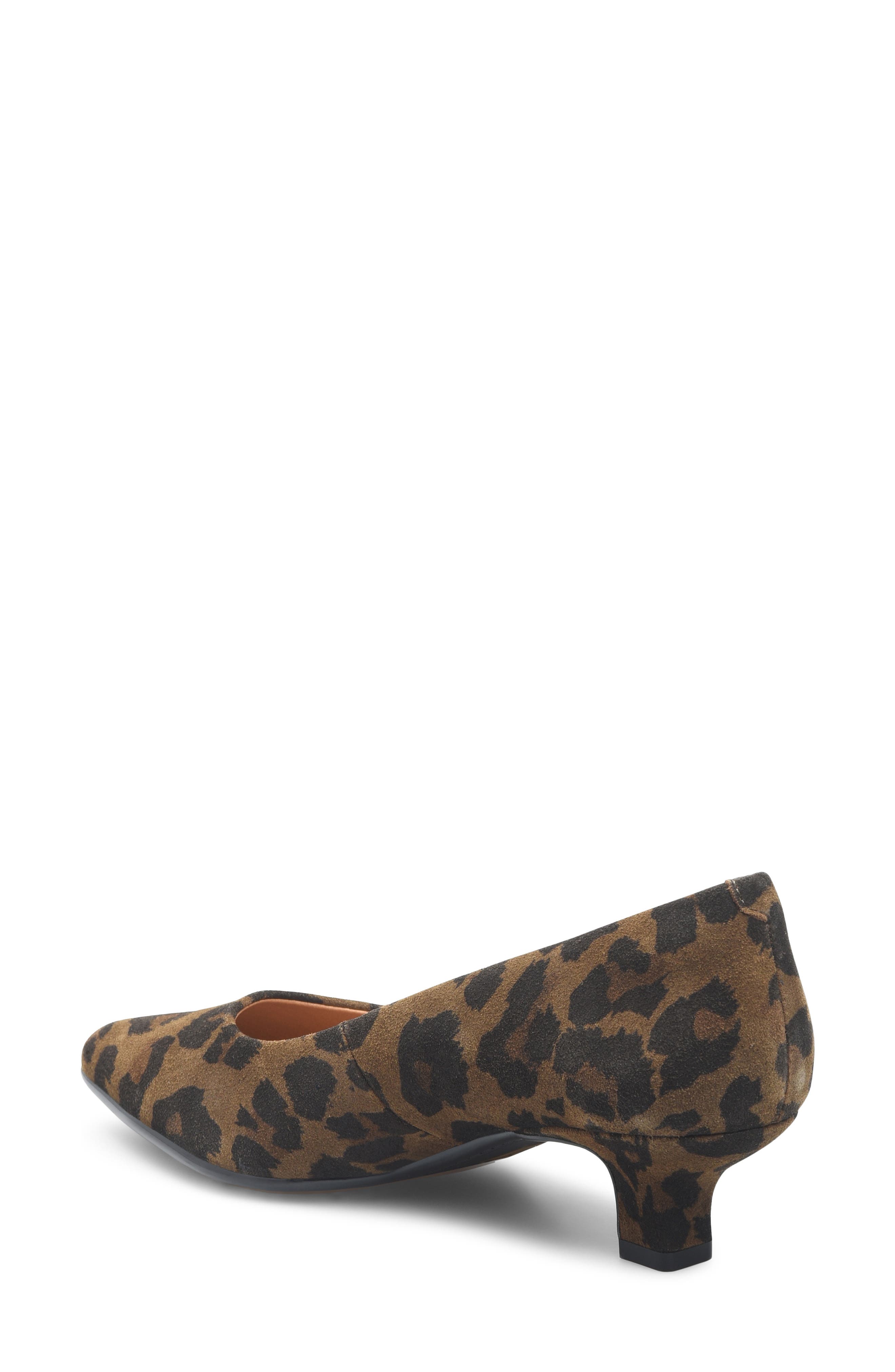 Sabrina Pointy Toe Kitten Heel Pump, Alternate, color, BROWN SUEDE