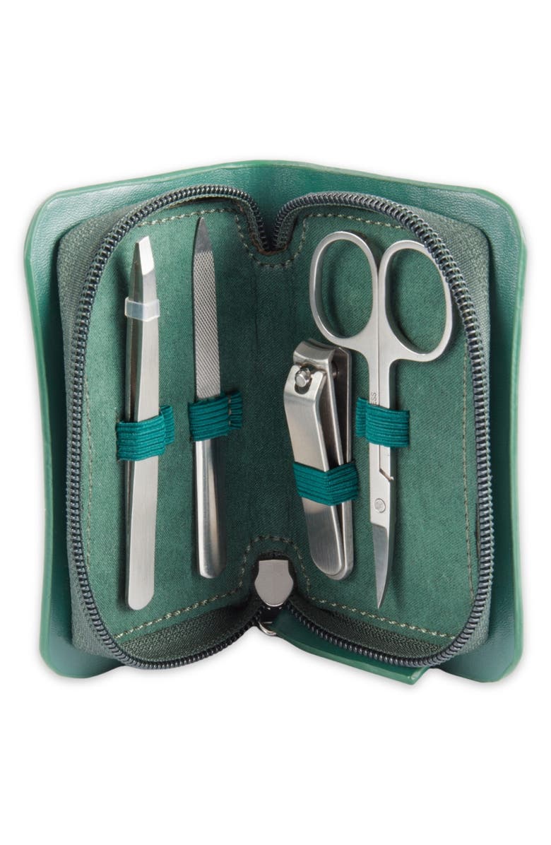 Bey-Berk Gia Manicure Set, Main, color, Green