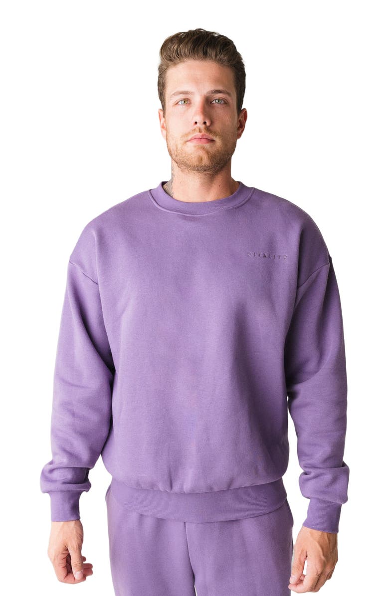 Vitality Cozy Uni Crew, Alternate, color, Violet