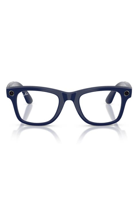 Meta Wayfarer 53mm Square Transitions Smart Sunglasses