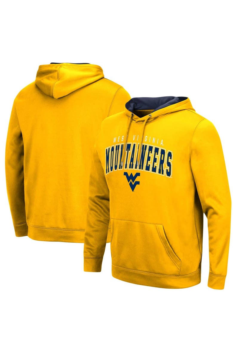 COLOSSEUM Men's Colosseum Gold West Virginia Mountaineers Resistance Pullover Hoodie, Alternate, color,